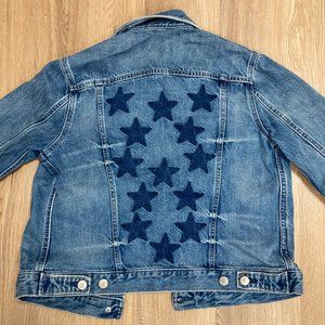 Classic Gap Jean Jacket Small Petite with Star Decoration